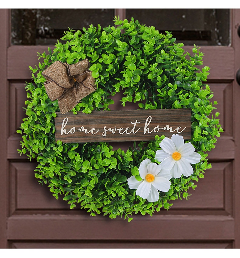 Christmas,Friendship Gifts,Thank You,Front Door Decoration Christmas Wall Decor Wreath - Decoration Gifts